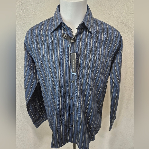 Van Heusen Studio slim fit men's button longsleeve large - Picture 1 of 6